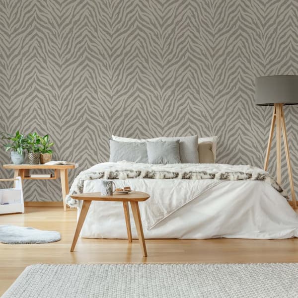 WOW - Non-woven tapet - Zebra - Varm Taupe - 10mx52cm