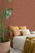 Miniatyrbillede 6 af 8: ESTAhome tapet palmeblade terracotta rød 0,53 x 10,05 m