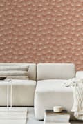 Miniatyrbillede 3 af 6: ESTAhome tapet ginkgoblade terracotta rød 0,53 x 10,05 m