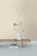 Miniatyrbillede 6 af 8: ESTAhome tapet ansigter lysebeige 0,53 x 10,05 m