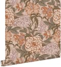 Miniatyrbillede 1 af 8: ESTAhome tapet vintage blomster antikrosa, gråligtgrønt og terracotta pink 0,53 x 10,05 m