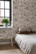 Miniatyrbillede 5 af 6: ESTAhome tapet vintage blomster antikrosa 0.53 x 10.05 m
