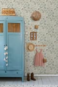 Miniatyrbillede 4 af 7: ESTAhome tapet vintage blomster sandfarvet 0.53 x 10.05 m