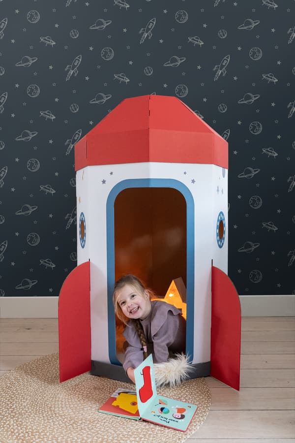 ESTAhome tapet rymdmotiv mörkblått 0.53 x 10.05 m