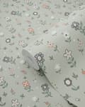 Miniatyrbillede 6 af 6: ESTAhome tapet blomster gråligtgrønt 50 cm x 9 m