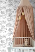 Miniatyrbillede 6 af 8: ESTAhome tapet jungledyr sort og hvidt 53 cm x 10,05 m