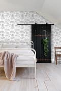 Miniatyrbillede 8 af 8: ESTAhome tapet jungledyr sort og hvidt 53 cm x 10,05 m