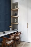 Miniatyrbild 7 av 7: Origin Wallcoverings tapet väggpanel mörkblått 53 cm x 10,05 m