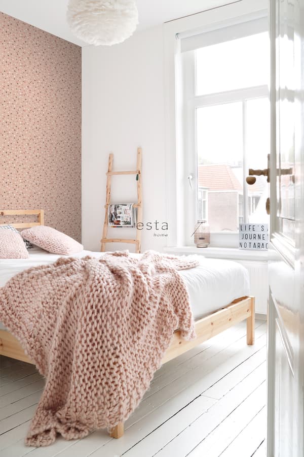 ESTAhome tapet terrazzo milt rosa, vitt och grått 0,53 x 10,05 m