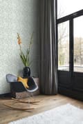 Miniatyrbillede 2 af 8: ESTAhome tapet blomstermønster gråligtgrønt 0,53 x 10,05 m