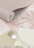 Miniatyrbild 6 av 8: ESTAhome tapet djungeldjur terrakotta rosa 0,53 x 10,05 m
