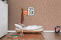 Miniatyrbillede 4 af 8: ESTAhome tapet prikker terracotta rød og cremehvid 0,53 x 10,05 m