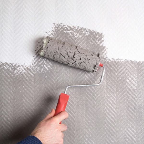 Fresco - Glastyg färdigmålat - Fiskben - 25m - Vit