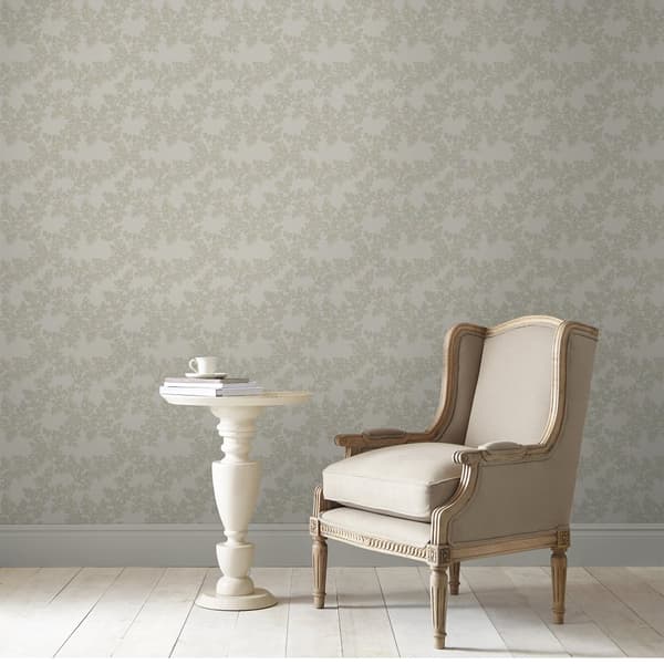 Laura Ashley - Non-woven tapet - Burnham Dove Grey - 10mx52cm