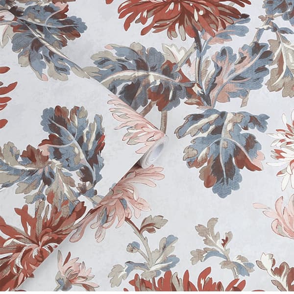 Laura Ashley - Non-woven tapet - Maryam Crimson - 10mx52cm