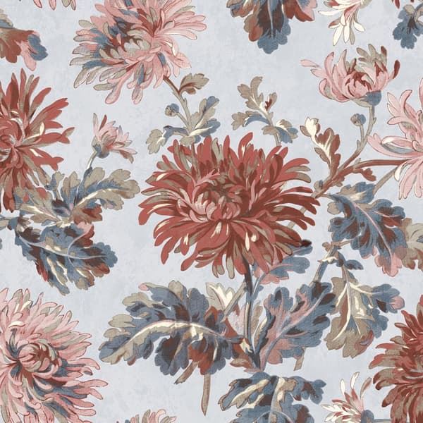 Laura Ashley - Non-woven tapet - Maryam Crimson - 10mx52cm