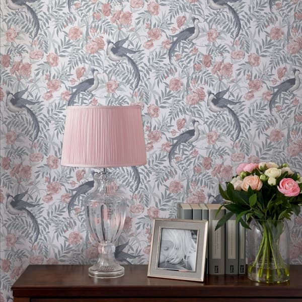 Laura Ashley - Non-woven tapet - Osterley Rosewood - 10mx52cm