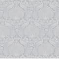 Miniatyrbillede 1 af 6: Laura Ashley - Non woven tapet - Peacock Damask Pale Slate - 10mx52cm