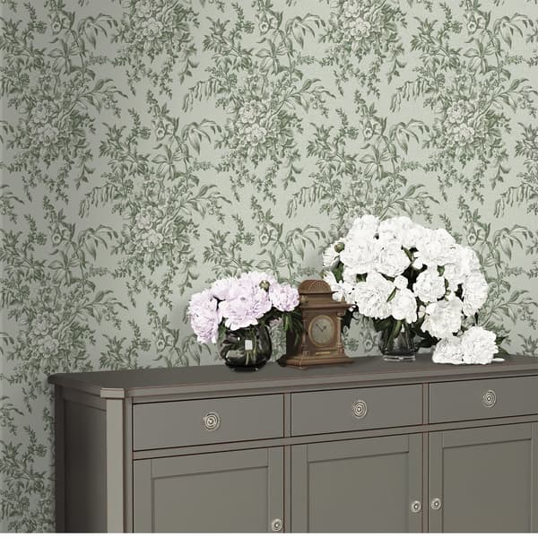 Laura Ashley - Non-woven Tapet - Picardie Sage - 10mx52cm