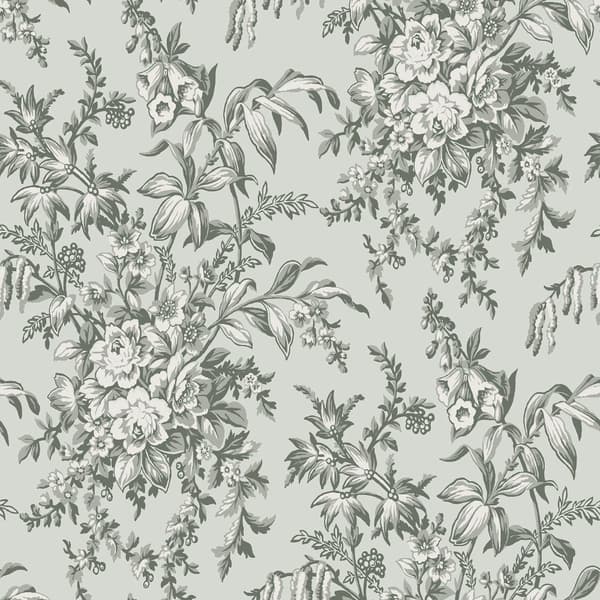 Laura Ashley - Non-woven Tapet - Picardie Sage - 10mx52cm