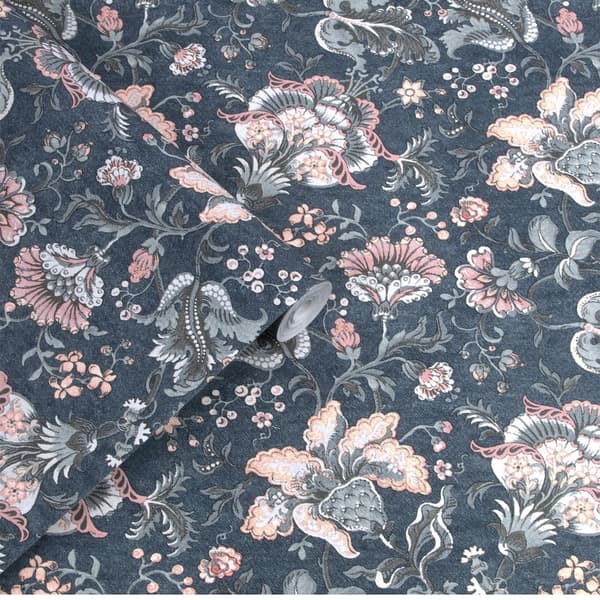 Laura Ashley - Non-woven tapet - Portia Dark Seaspray - 10mx52cm