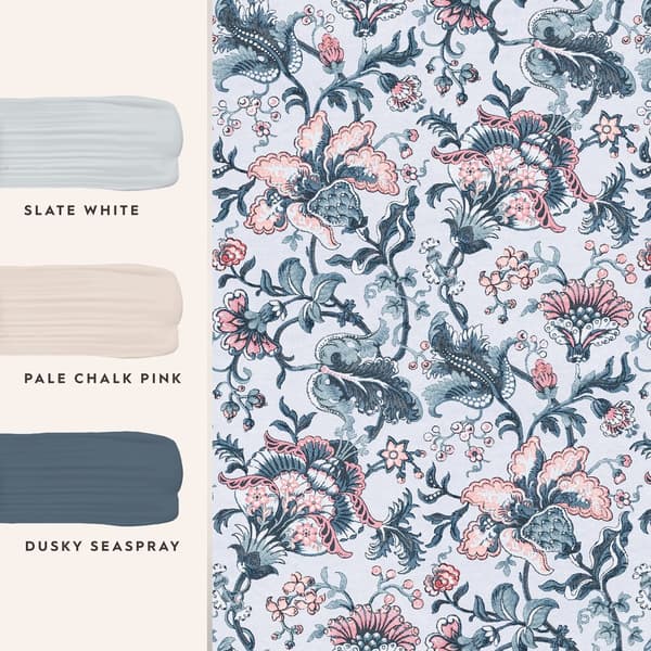 Laura Ashley - Non-woven tapet - Portia Pale Slate - 10mx52cm
