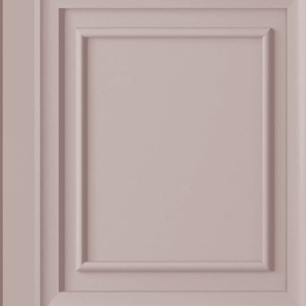 Laura Ashley - Non-woven tapet - Redbrook Wood Panel Blush - 10mx52cm
