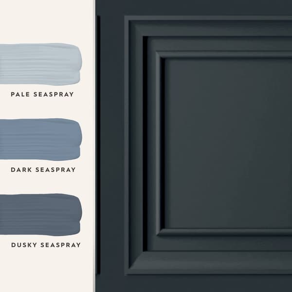 Laura Ashley - Non-woven Tapet - Redbrook Wood Panel Dark Seaspray - 10mx52cm