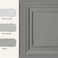 Miniatyrbillede 5 af 6: Laura Ashley - Non woven tapet - Redbrook Wood Panel Pale Steel - 10mx52cm