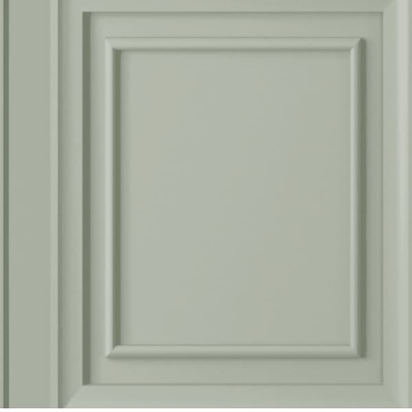 Laura Ashley - Non-woven Tapet - Redbrook Wood Panel Sage - 10mx52cm