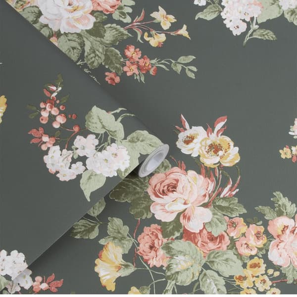 Laura Ashley - Non-woven tapet - Rosemore Fern - 10mx52cm