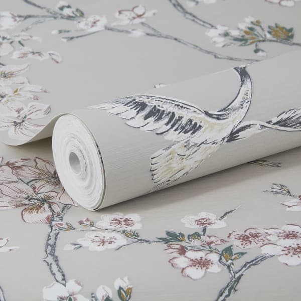 Superfresco Easy - Non-woven tapet - Alexa Crane - Taupe/Rosa - 10mx52cm
