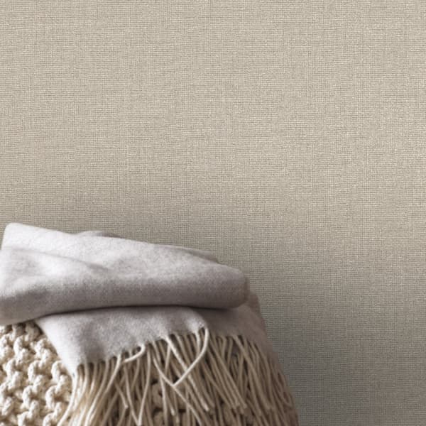 Superfresco Easy - Non-woven tapet - Chenille - Beige/Guld - 10mx52cm