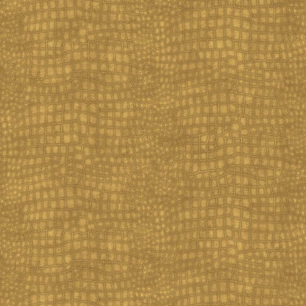 Superfresco Easy - Non-woven Tapet - Krokodil - Okra gul - 10mx52cm