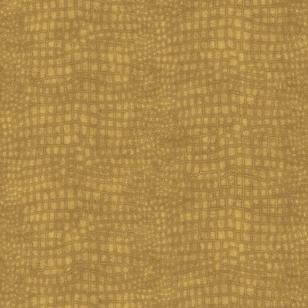 Superfresco Easy - Non-woven tapet - Krokodil - Okra gul - 10mx52cm