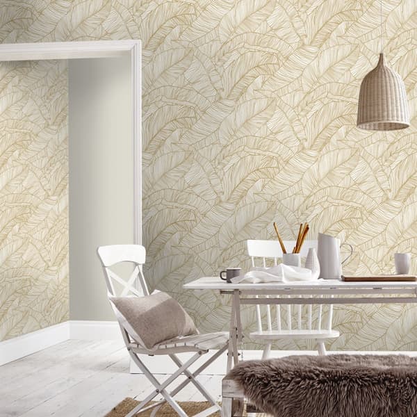 Superfresco Easy - Non-woven tapet - Kaya - Guld - 10mx52cm