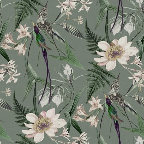 Superfresco Easy - Non-woven tapet - Paradise Garden - Grå/Pink - 10mx52cm