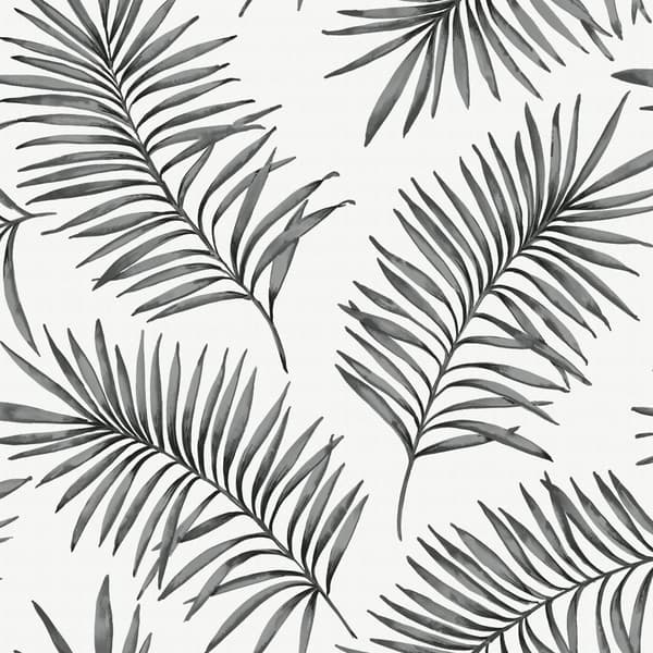 Superfresco Easy - Non-woven Tapet - Scandi Leaves - Vit/Grå - 10mx52cm