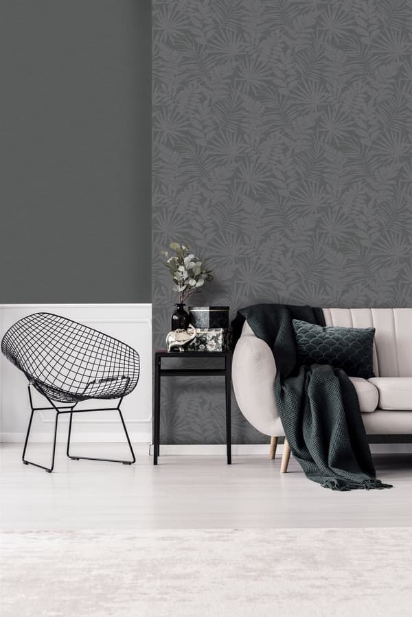 Superfresco Easy - Non-woven tapet - Uni Fenne - Mørkegrå - 10mx52cm