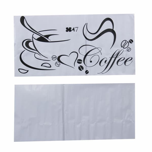 DIY Kaffekopp Hjärta Skönhet Avtagbar Hem Kök Konst Väggdekor Dekor Väggdekal