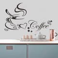 Miniatyrbild 2 av 8: DIY Kaffekopp Hjärta Skönhet Avtagbar Hem Kök Konst Väggdekor Dekor Väggdekal