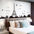 Miniatyrbillede 3 af 11: DIY Paris Eiffeltårnet Art Decal Wall Sticker Vægmaleri Soveværelse Home Decor Aftagelig