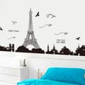 Miniatyrbillede 1 af 11: DIY Paris Eiffeltårnet Art Decal Wall Sticker Vægmaleri Soveværelse Home Decor Aftagelig
