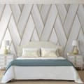 Miniatyrbild 3 av 9: DUTCH WALLCOVERINGS Tapet Geometric vit och guld