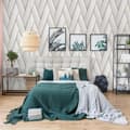 Miniatyrbild 5 av 9: DUTCH WALLCOVERINGS Tapet Geometric vit och guld