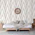 Miniatyrbild 9 av 9: DUTCH WALLCOVERINGS Tapet Geometric vit och guld