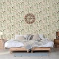 Miniatyrbillede 1 af 8: DUTCH WALLCOVERINGS tapet Flamingo cremefarvet og mintgrøn