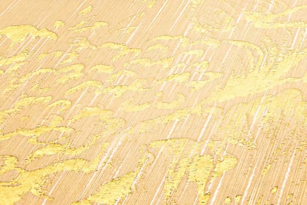 Textiltapet Blommig Profhome 306573-GU texturerad glansigt mönster matt bakgrund färg guld grädde 5,33 m2