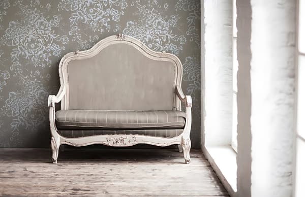 Textiltapet blomster Profhome 306574-GU texturerad glansigt mönster matt bakgrund färg silver brun 5,33 m2