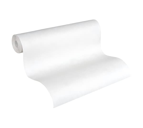 Övermålningsbar tapet textur Profhome 141118-GU lätt texturerad matt färg vit 5,33 m2